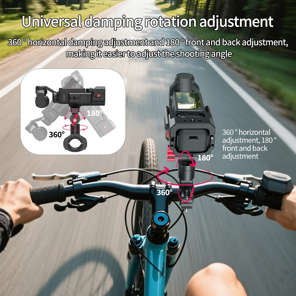 Verstellbare Magnetische Basis Pocket3 Erweiterungshalterung Stativadapter für DJI OSMO Pocket 4 Starke Saugkraft Auto-Halterung Kamera-Käfig-Rig – Detail 6