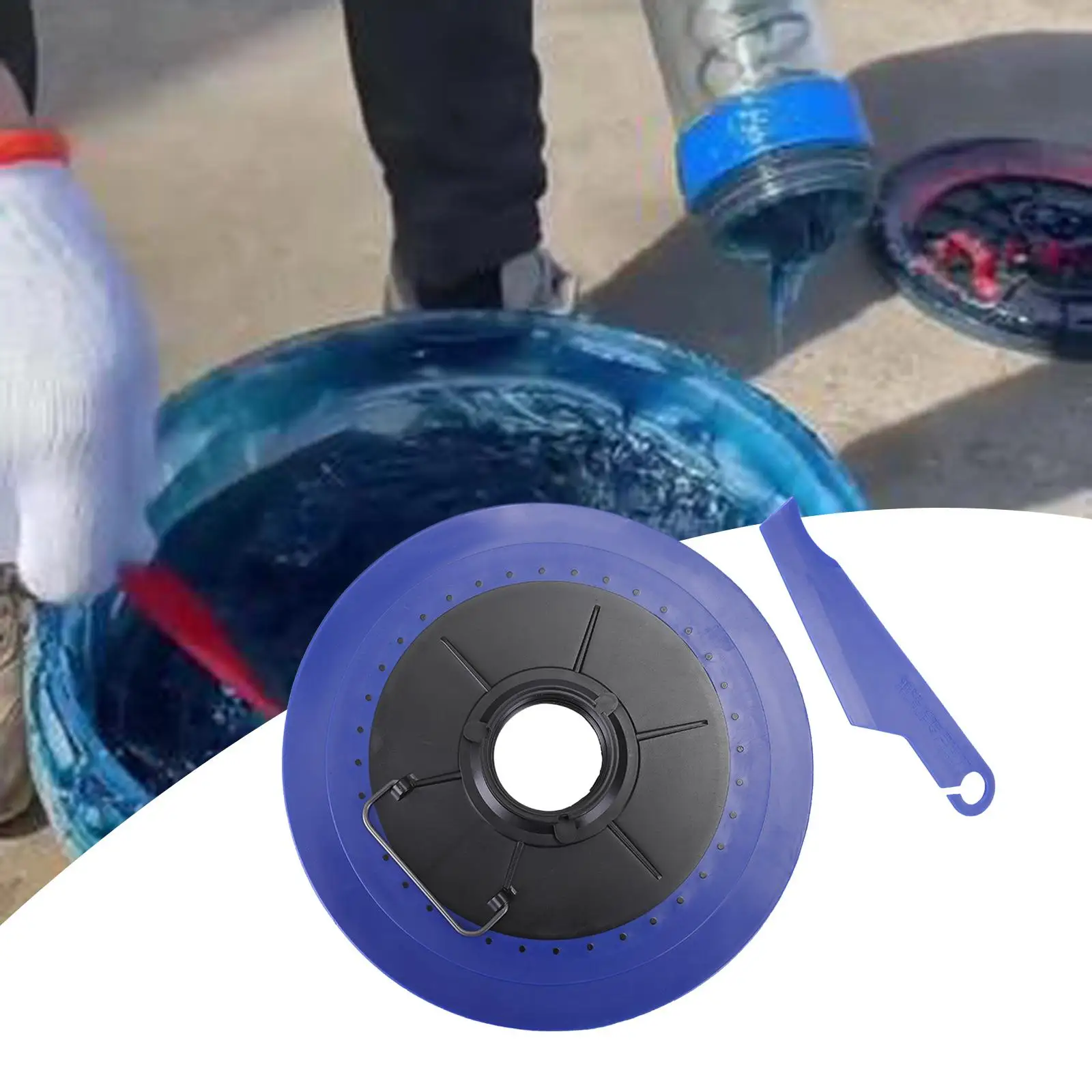 Oil Suction Pan Portable Replacement Easily Install Multifunctional with Scraper