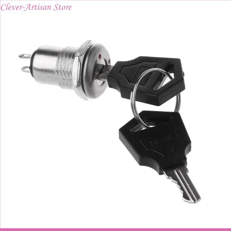 مفاتيح مفاتيح e06b spst electric keylock مع 2 مفتاح 2 مفاتيح الدوران العالمي