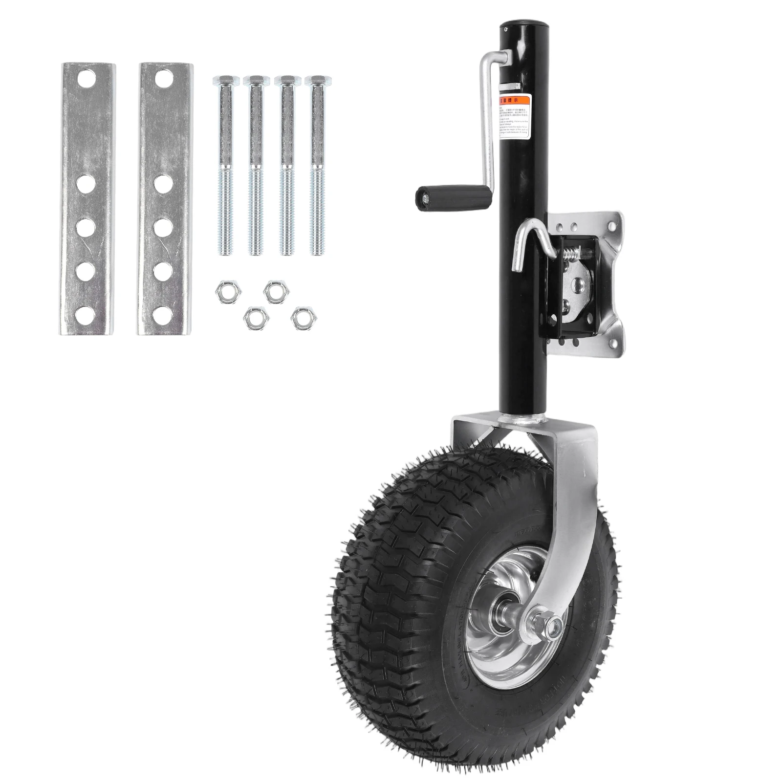 

Опора для прицепа с колесом, грузоподъемность 2000 фунтов, болтовое крепление, 11 дюймов, вертикальная нагрузка, для автодомов, лодок и других транспортных средств