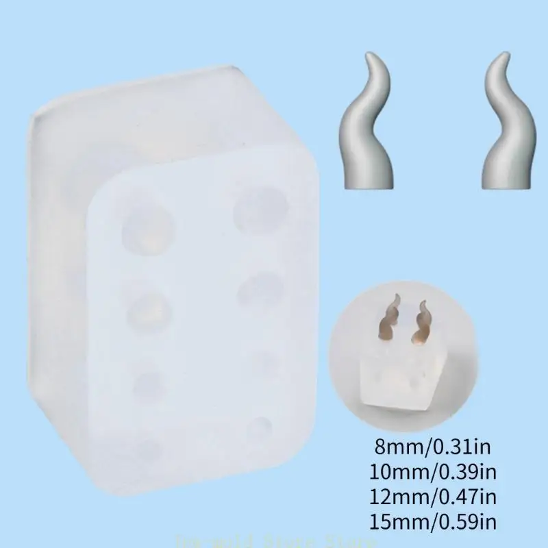 

C71B Tiny Size Animal Horn Candy Chocolate Плесень идеально подходит для ювелирных изделий и поделок DIY