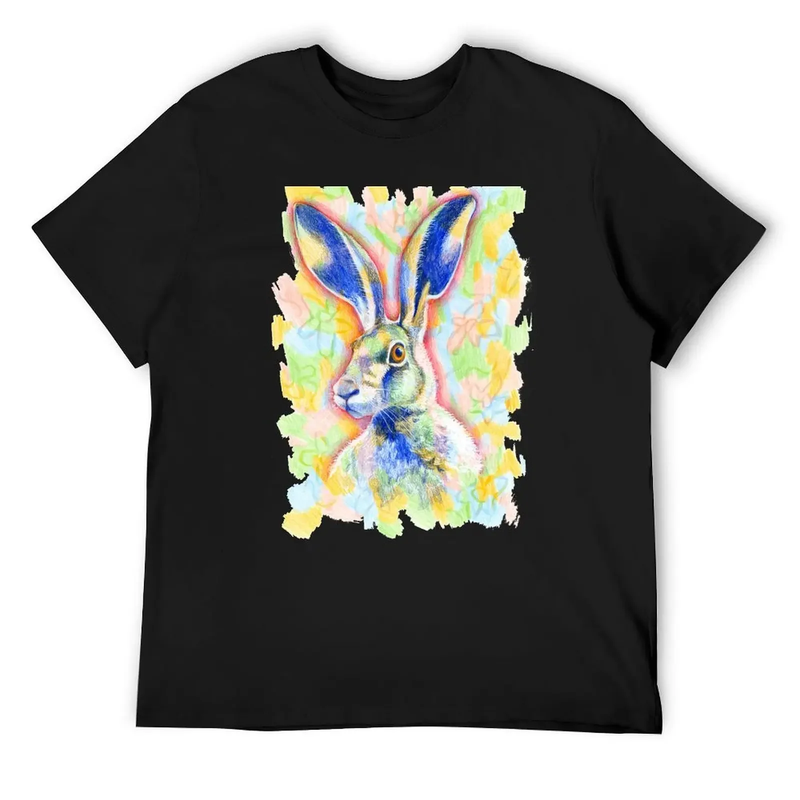 

Hare Drawing T-Shirt for a boy luxury clothing labubu quick drying t shirt men