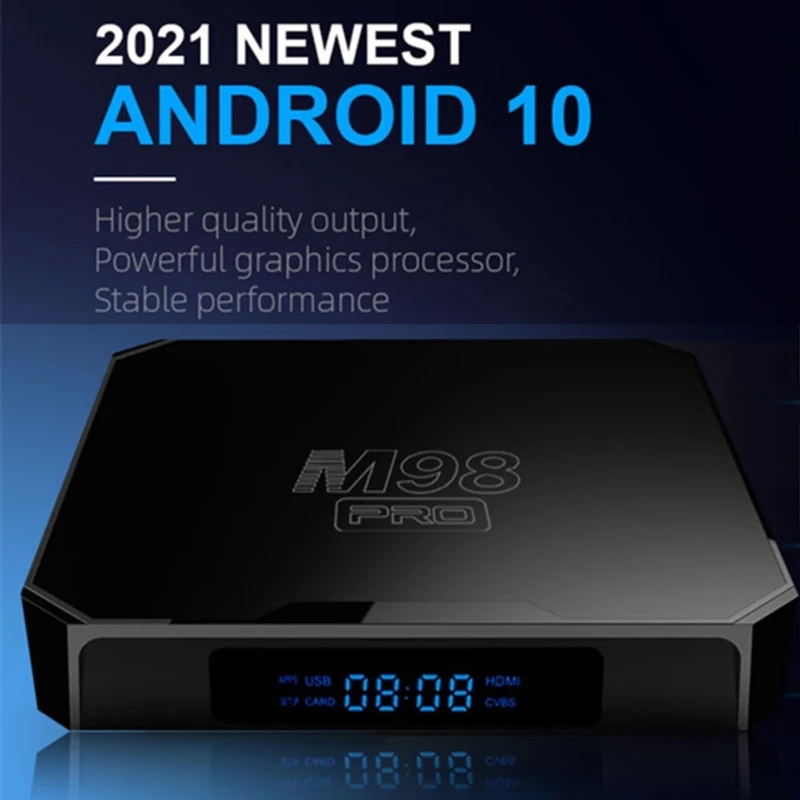 Android10.0 Box cho SmartTV Cortex-A53 CPU SmartTV Box Điều khiển bằng giọng nói DropShipping bền bỉ