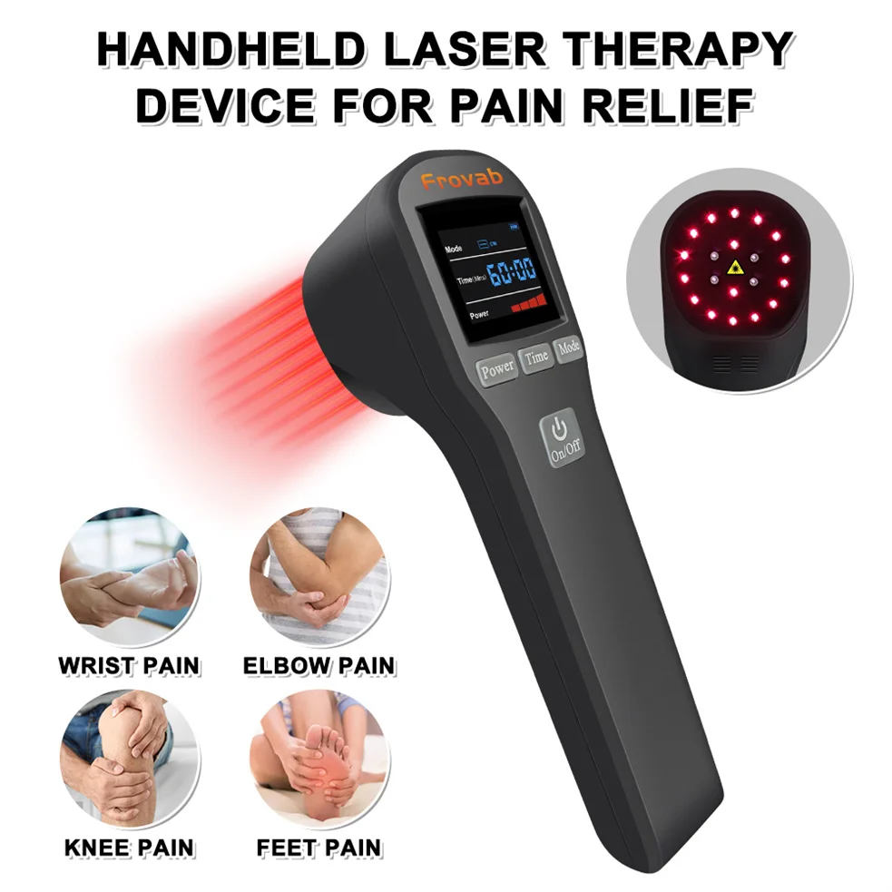 ZJZK Class 3B 880mw 808nmx4+650nmx16 Home Use Low Level Physiotherapy Laser Equipment Human Cold Laser Therapy for Wound Healing