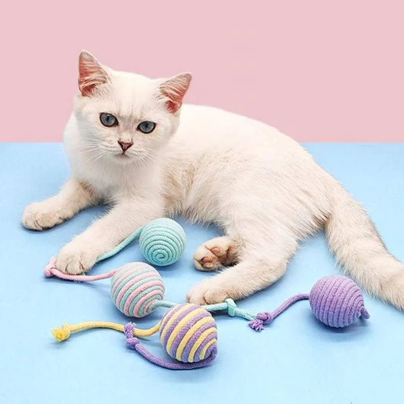 

New Cat Toys Ball Interactive Toys for Pets That Can Make Sounds Cat Self Hi Toy Ball Teeth Grinding Products Cat Accessories