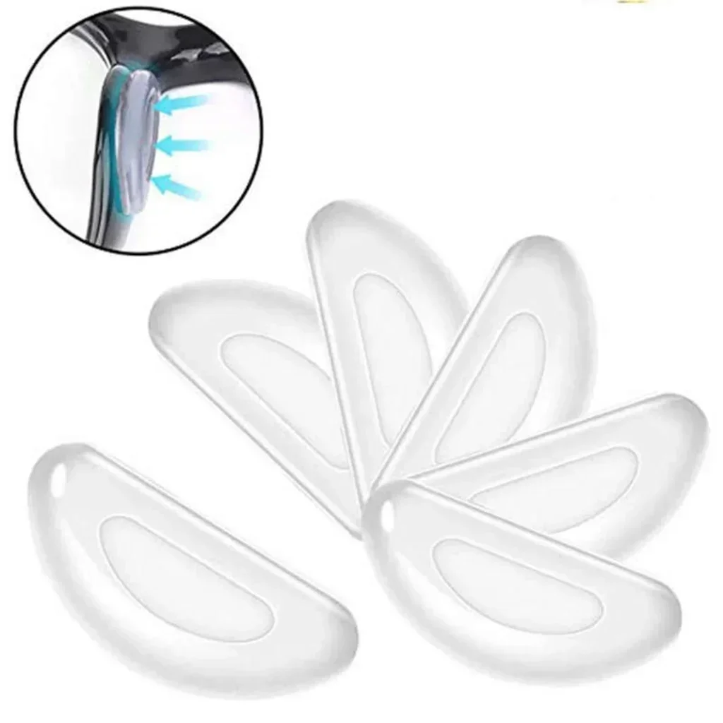 10/50pcs Occhiali In Silicone Naselli Adesivo Naselli antiscivolo Bianco Sottile Naselli per Occhiali Occhiali Occhiali Accessori