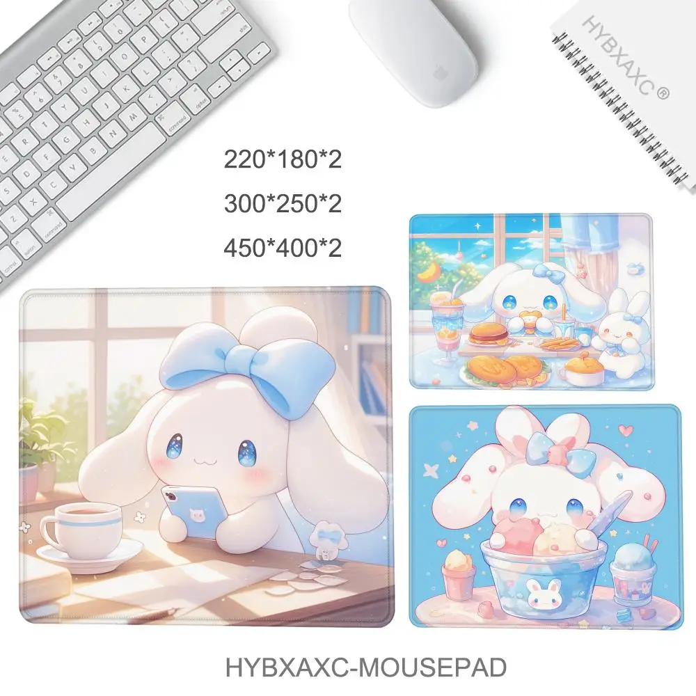 Kawaii Big Eared Dog Mouse Pad Small Mouse Pad Desk Pad Desktop Computer Keyboard Wireless Mouse Boy Girl Gift for Play games