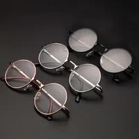 Mens Womens Retro Metal Round Frame Rim Reading Glasses Ladies Blue Light Glasses Reading Glasses Readers+1.0~+4.00