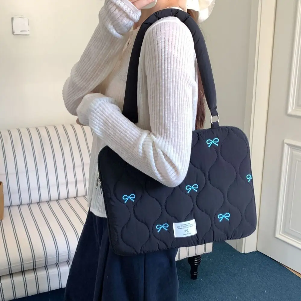 Nowa torba na laptopa 13-15,6 cala, duża pojemność, etui na tablet z kokardą, wielofunkcyjna, odporna na wstrząsy torba na laptopa. — zdjęcie produktu 6