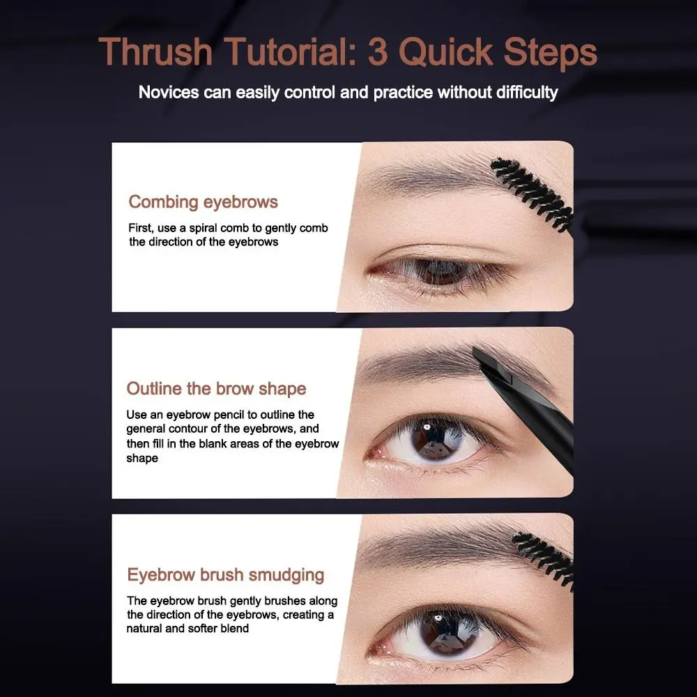 Automatic Sharpen Eyebrow Pencil Portable Smudge-proof Double-ended Eyebrow Pencil Sweatproof Waterproof Eyebrows Makeup Tool