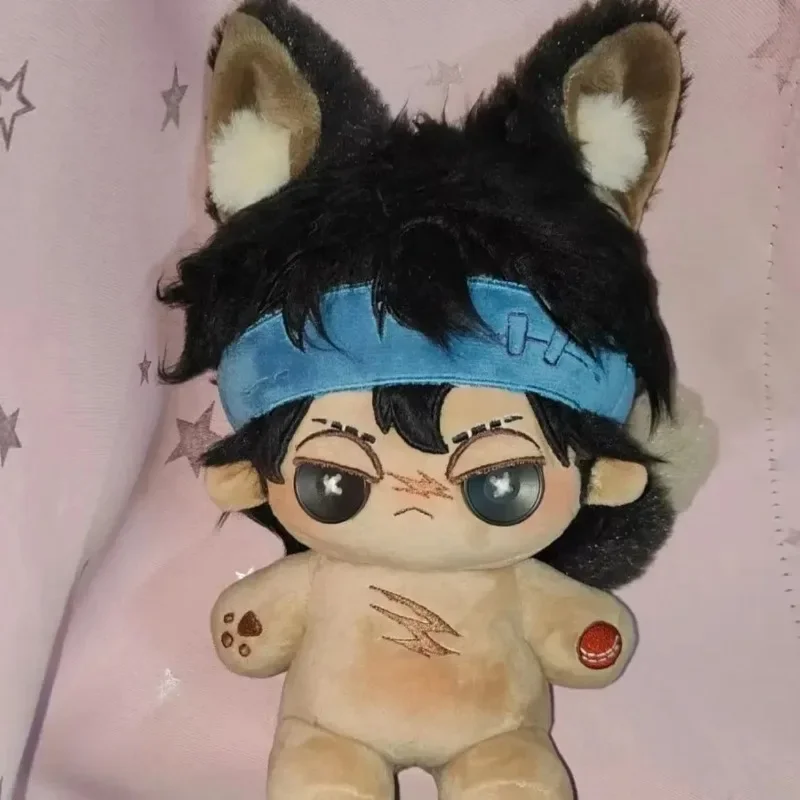 

Game Anime Identity V William Ellis Batter ACosplay Soft Plush Doll Body Animal Ear 20cm Dress Up Cotton Plushie Pillow Toys