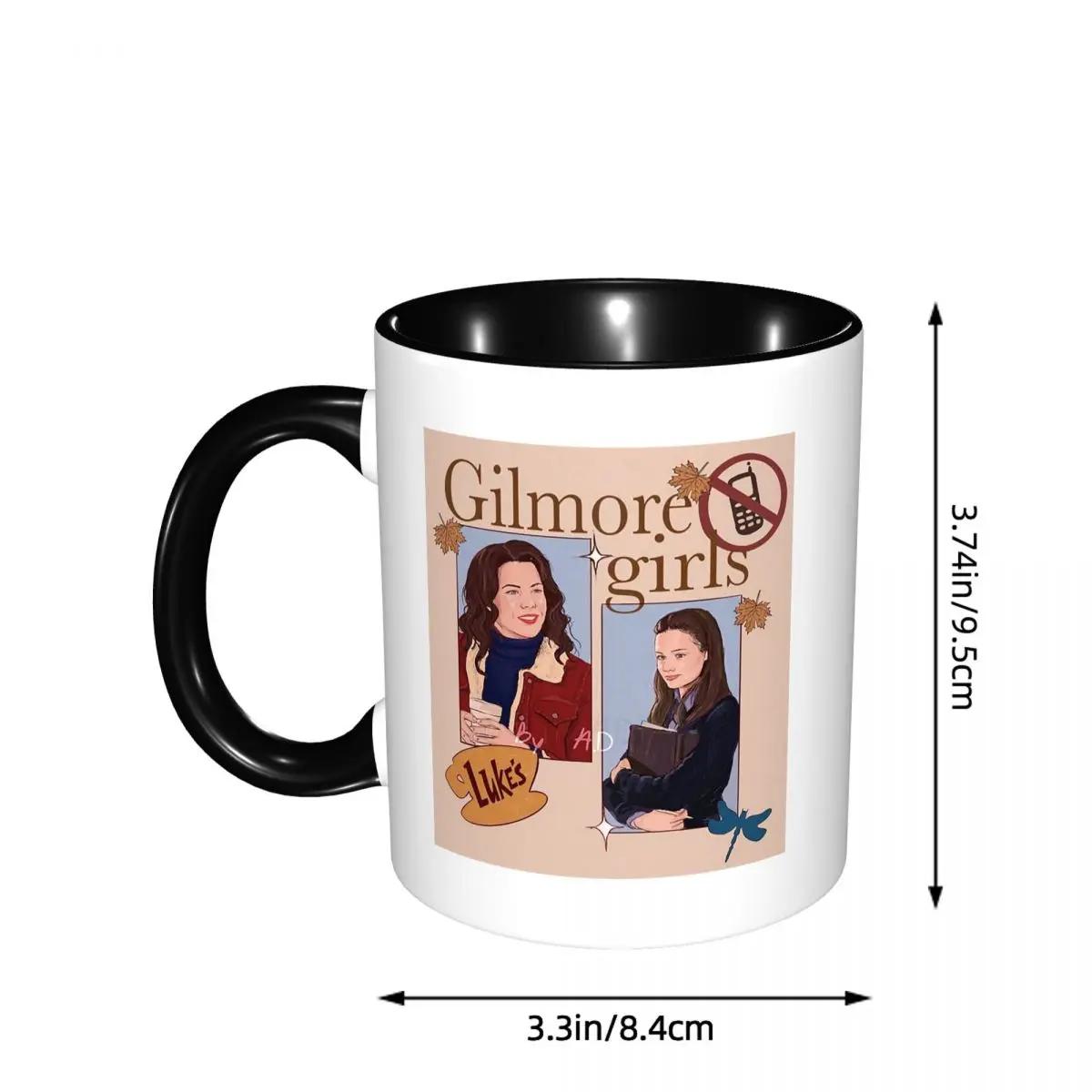 Gilmore Girls Graffiti Mug Funny Ceramic Coffee Cups Tea Mugs Milk Cup Drinkware Gifts for Friends