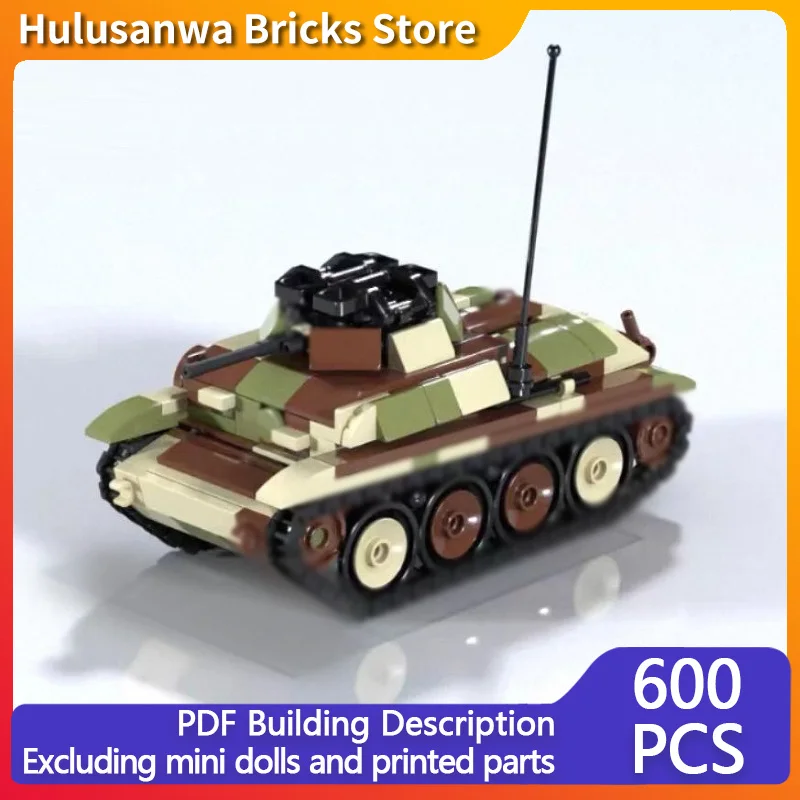 

WW2 Tracked Military Tanks Model MOC Building Bricks War Equipment Modular Technology Gifts Holiday Assemble Children Toys Suit