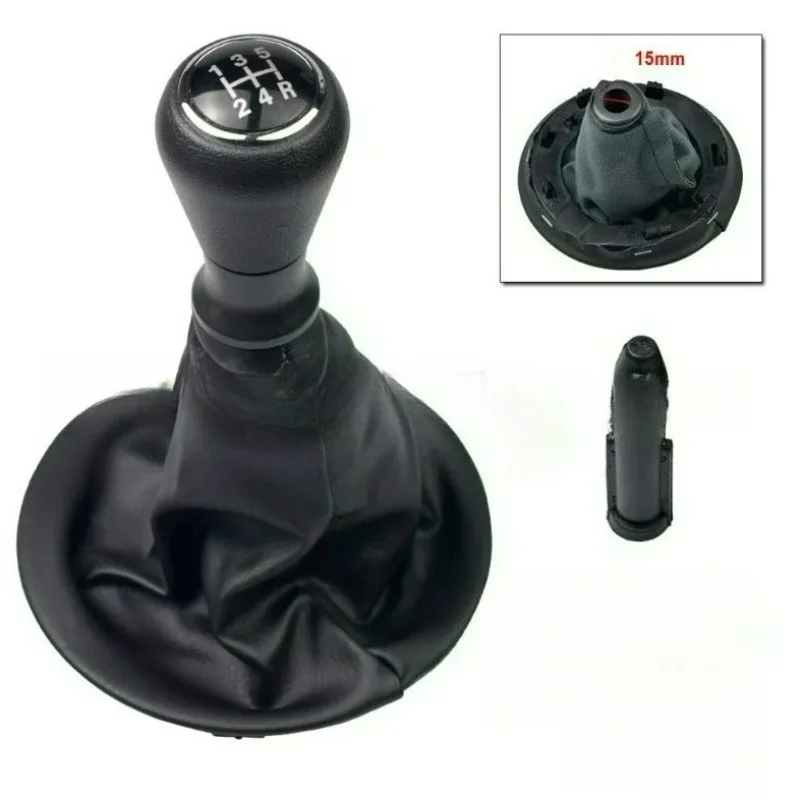 

Manual 5 Speed Gear Shift Knob Gaiter Boot Cover Shifter Lever Handle Stick for Citroen Berlingo II Peugeot 2008 New
