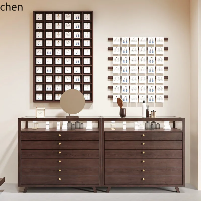 

HTT Jewelry Store Display Cabinet Display Cabinet Earrings Necklace Hanging Board Wall Hole Board Display Nakajima Tai