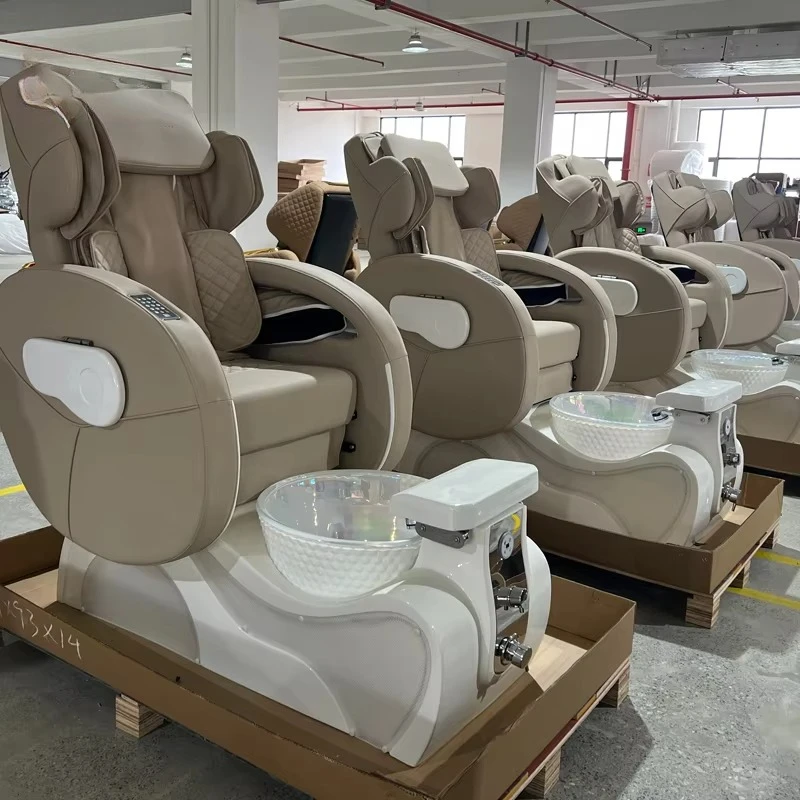 Electric Human Touch Massage Pedicure Chair Foot Spa Salon Massage Chair wiht Light