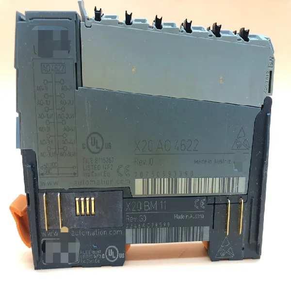Automation X20 AO 4622 Analog Output Module, 4 Outputs+ X20BM11 X20AO4622