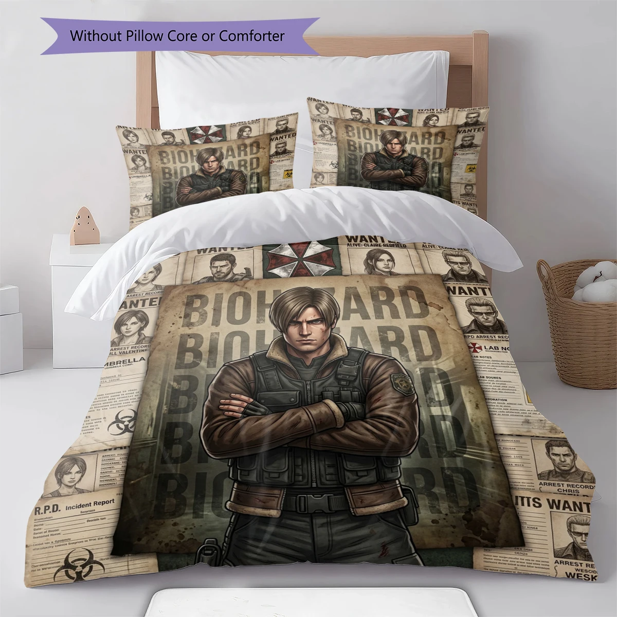 Resident Evil Soft Duvet Cover Comfortable, Children Bedding Set Gift, Extra LargeVarious Sizes -HE50
