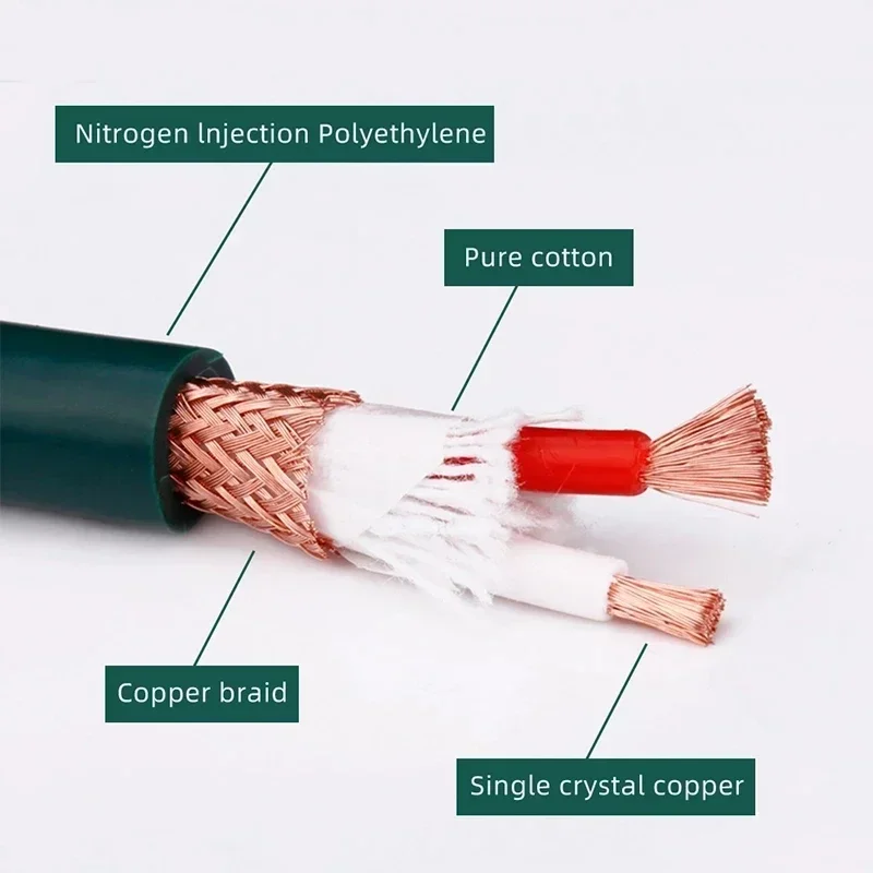 

RCA Amplifier Speaker Cable DIY interconnect Cable For Home Theater Mixer Loud HIFI Audio Upgrade Bulk Wire High Quality 5M 10M