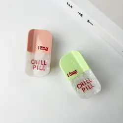 1pc Color blocked pill shaped vinegar clip, cute and fresh, back of the head hair clip, shark clip, hair accessory clip