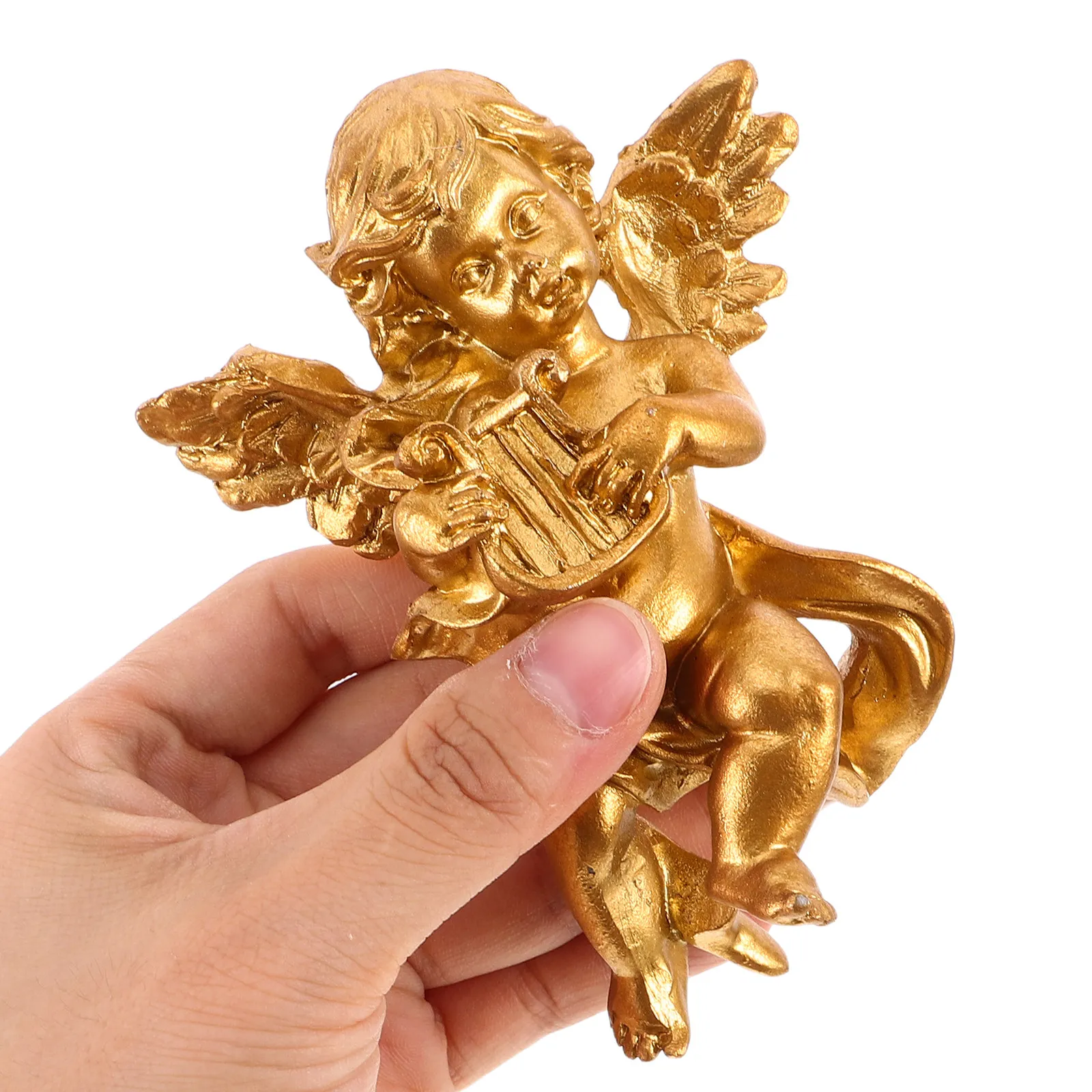 3Pcs Resin Angel Sculpture Vintage Cherub Wall Hanging Decorative Art for Entryway Photography Prop Home Decor Ornament