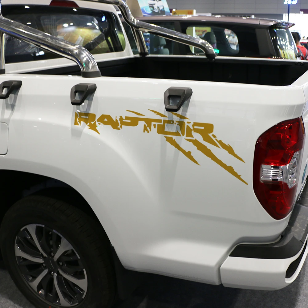 Car Graphics Claw Styling Sticker For Ford F 150 Ranger Raptor Pickup Truck Bed Side Decor Decal Cover Auto Tuning Accessories