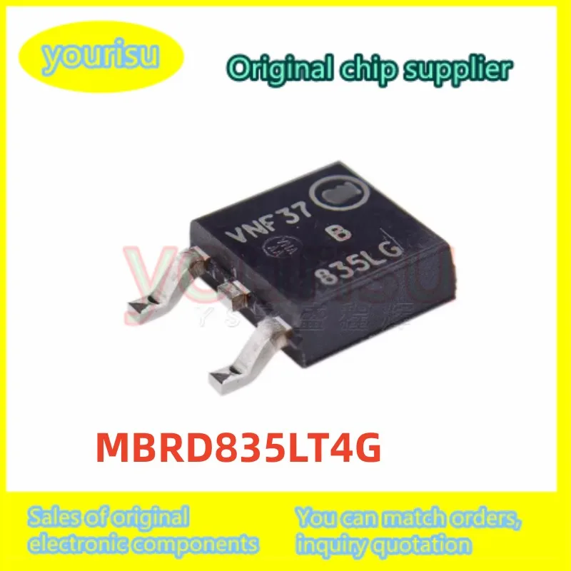 10-50Pcs/Lot Original MBRD835 MBRD835LT4G MBRD835LT4 Screen Printed B835LG TO-252 8A35V Schottky Rectifier Diode