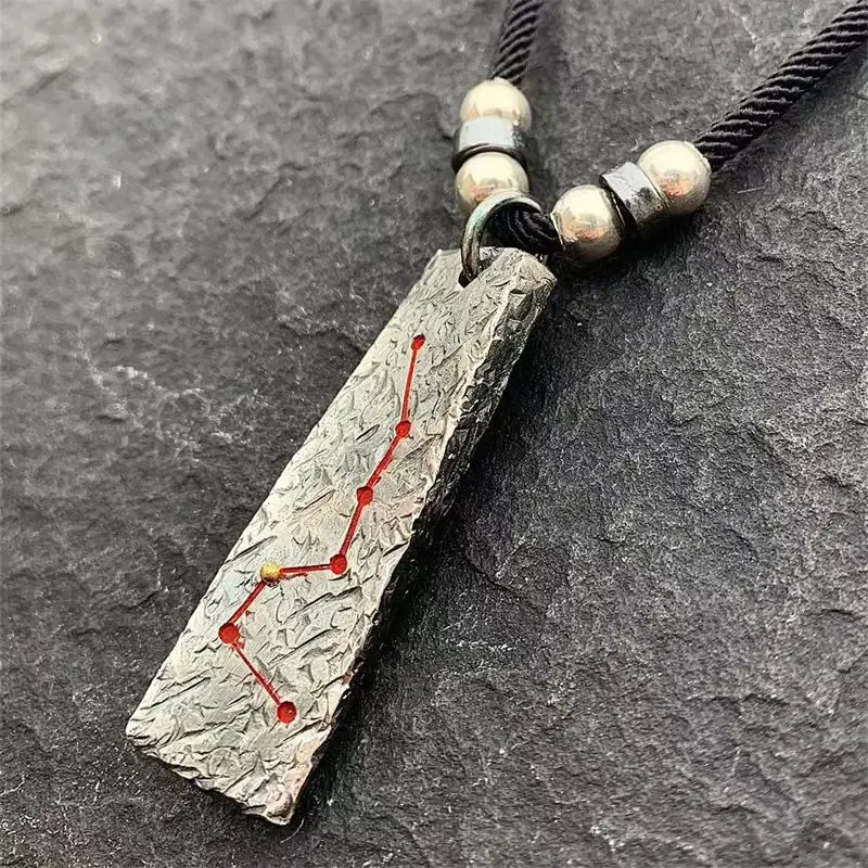 Taoist Big Dipper Pendant Men's Handmade Fashion Pendant Traditional Culture Retro Unique Taoist Accessories