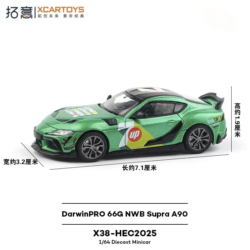 Xcartoys 1:64 DarwinPRO 66G WBK / NWB Supra A90 Diecast Modello di veicolo da collezione
