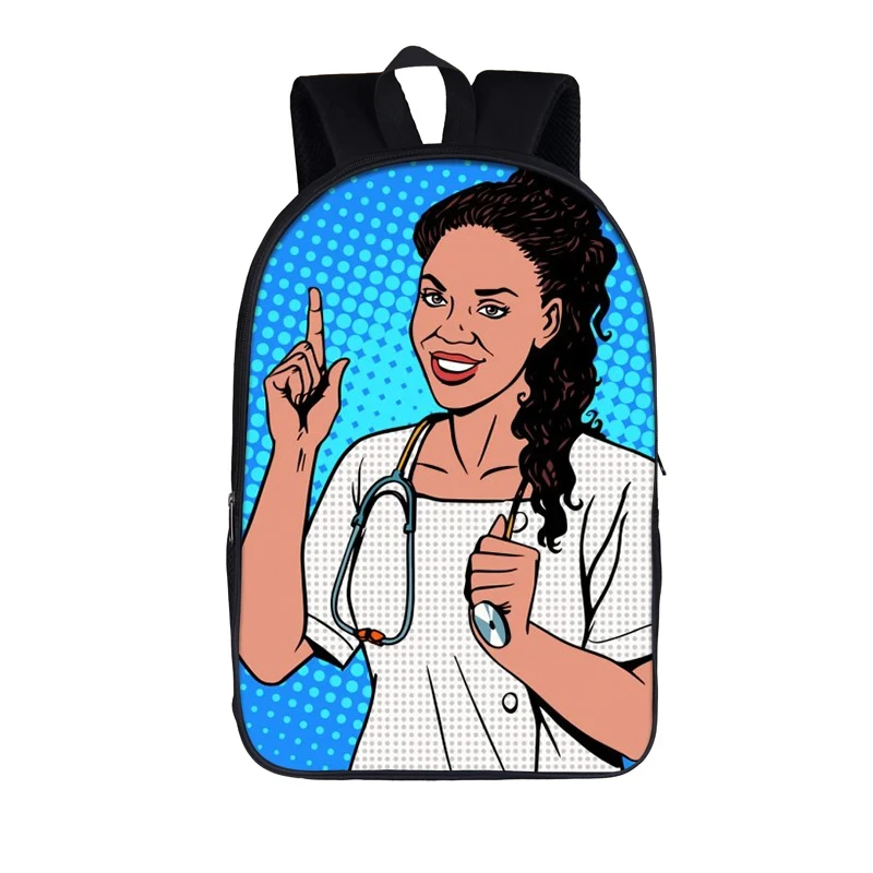 Cartoon Angel Nurse and Doctor Mochila, mochila escolar para meninas adolescentes, mochila infantil, bolsa de livros, presente infantil, novo, 2023