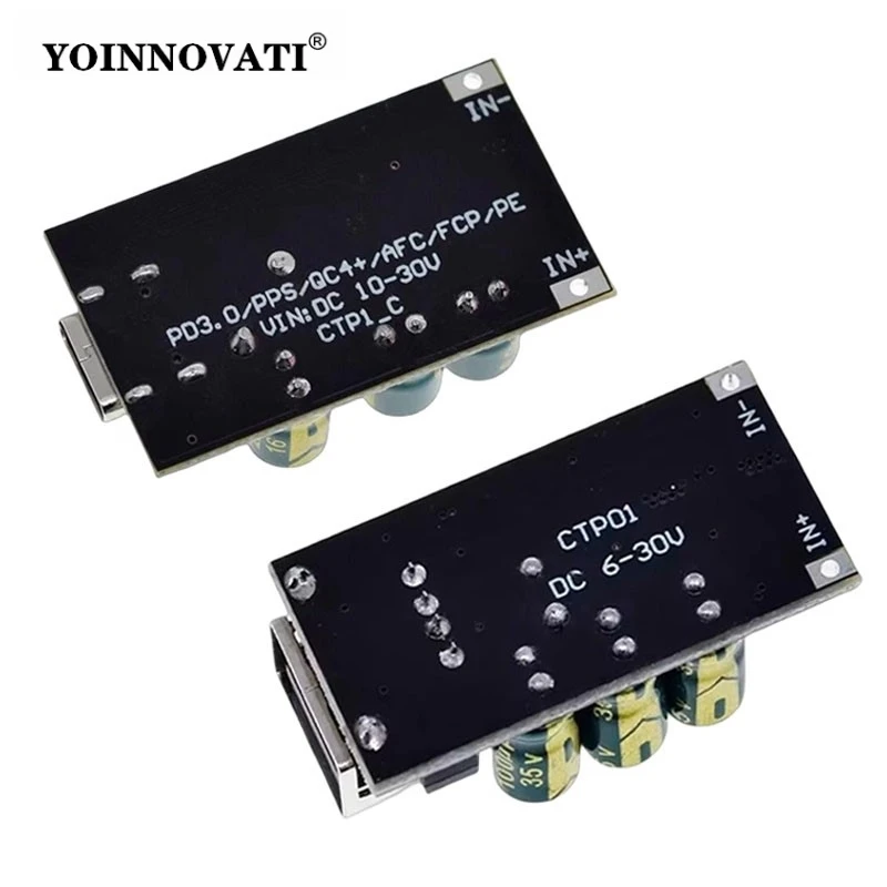 USB Type-C QC3.0 PD3.0 Mobile Phone PPS Quick Fast Charge DC Step Down Power Supply Module for iPhone DIY Module