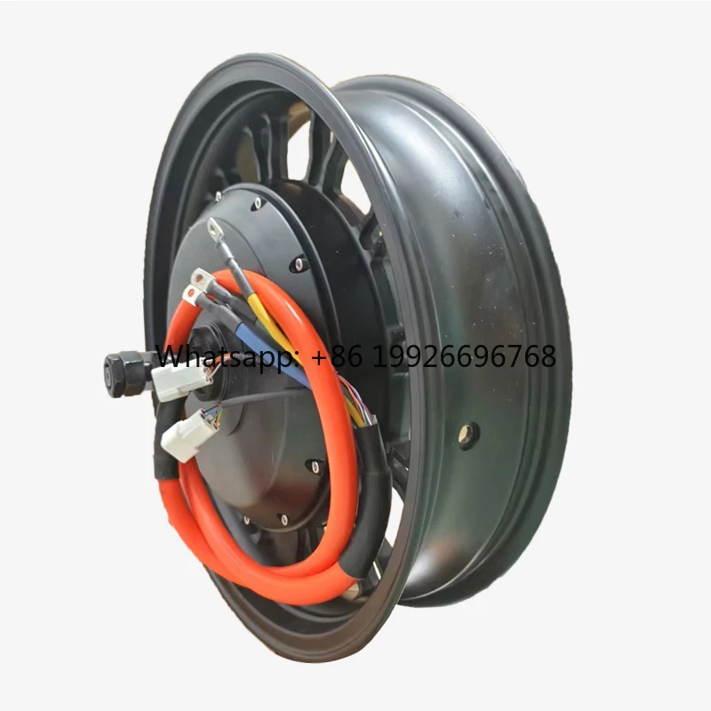

17 Inch 5000W 60V72V Brushless Permanent Magnet Motorcycle Disc Brake Motor 120km Speed Modified Motor