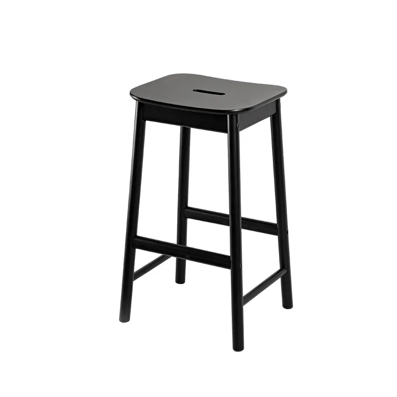

Modern simple high chair, designer bar bar chair, creative Internet celebrity home island solid wood stool