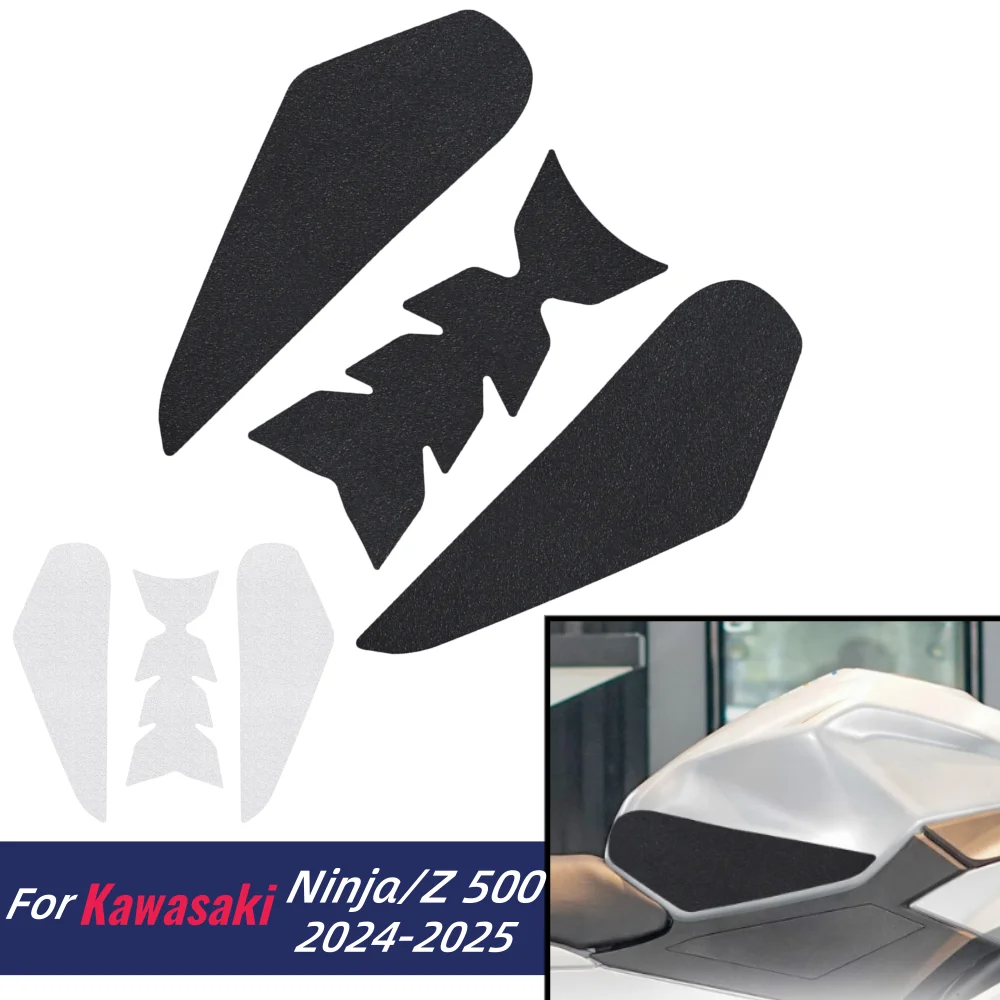 

For Kawasaki Z500 SE Ninja500 Tank Traction Side Pad Gas Fuel Knee Grip Decal For Ninja 500 2024 2025 Motorcycle Stickers