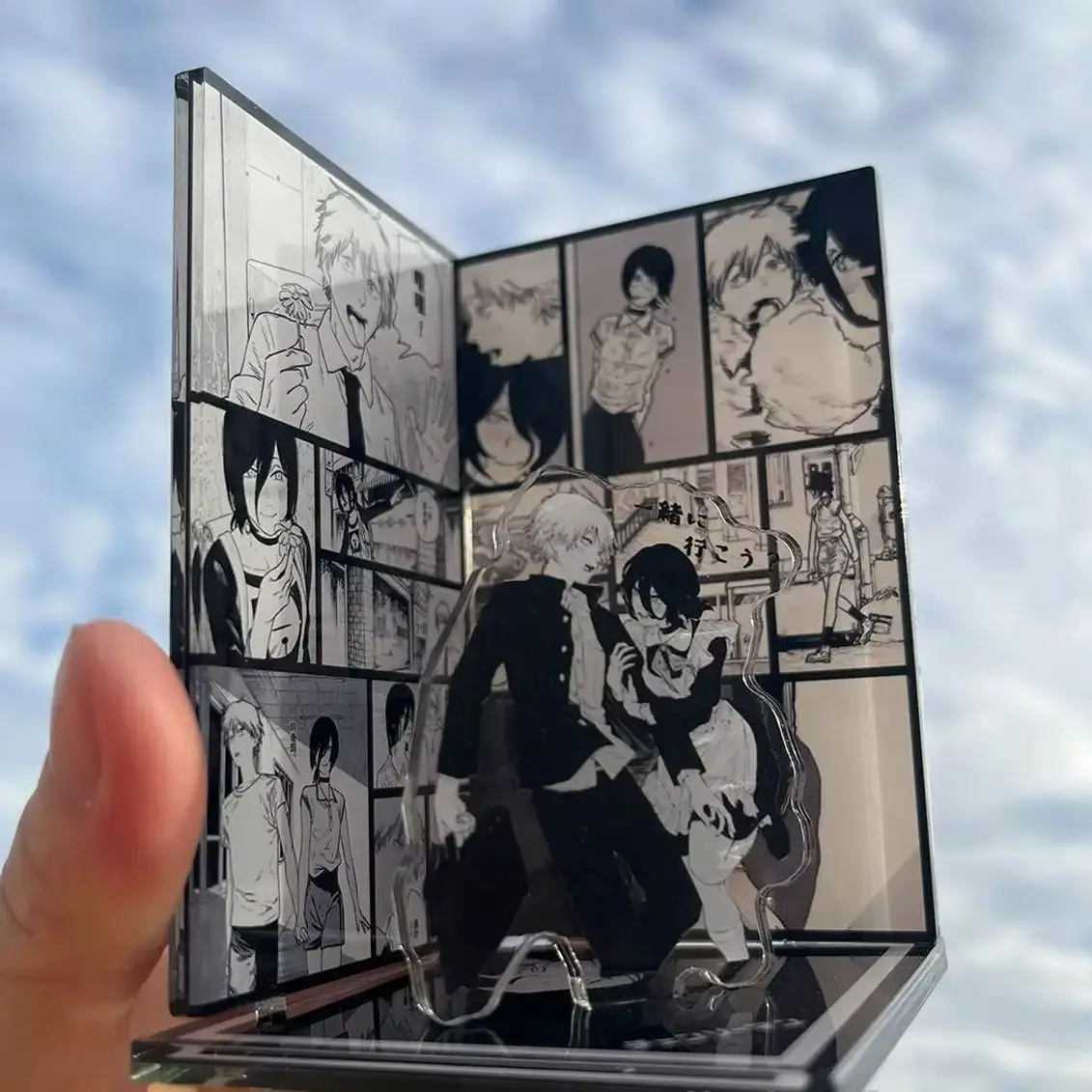 Denji Reze Cartoon Acrylic Standing Sign Ornament Cosplay Stand Plate Collector's Edition Desktop Gift