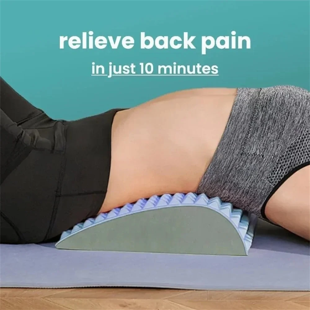 Back Stretcher Pillow Waist Massage Neck Lumbar Support Massager Posture Corrector Sciatica Herniated Disc Pain Relief Relax