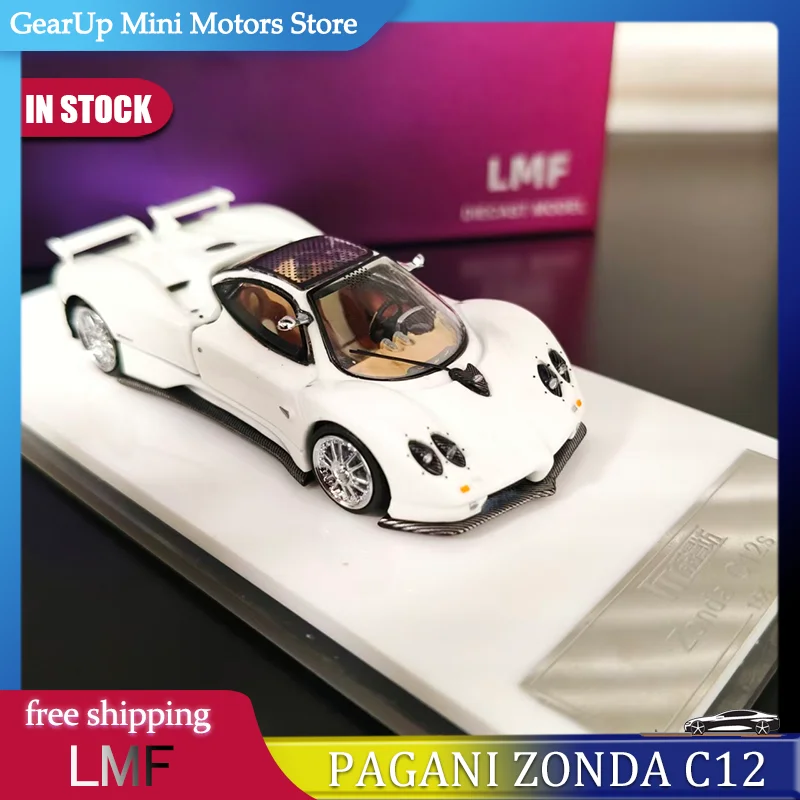

New In Stock Lmf 1:64 Pagani Zonda C12 Luminous Version Alloy Miniature Diecast Model Magnetic Back Cover Car Toys Kids Gift