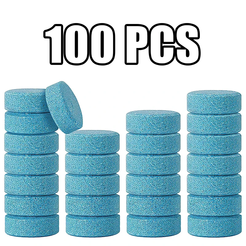 

100Pcs Wholesale Price Car Windshield Solid Cleaner Effervescent Tablets Washer Agent Glass Washer Dust Soot Auto Accessories