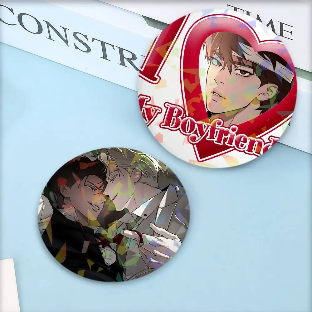 لطيف مانغا Codename Anastasia شارة مخصصة الخاصة صفيح دبابيس الليزر الرسم دبابيس ملحق هدايا للبنين بنات #2