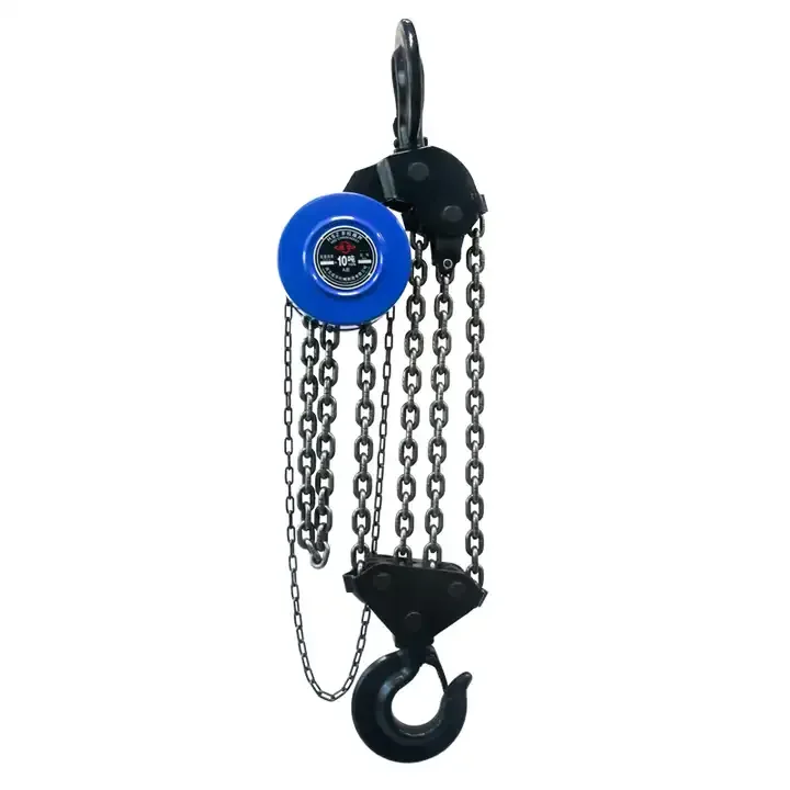 20 Ton Round Hoist G80 Chain Hoist Durable Safety Manual Lifting Tool Hand-powered Steel HSZ Type Key Word Chain Block