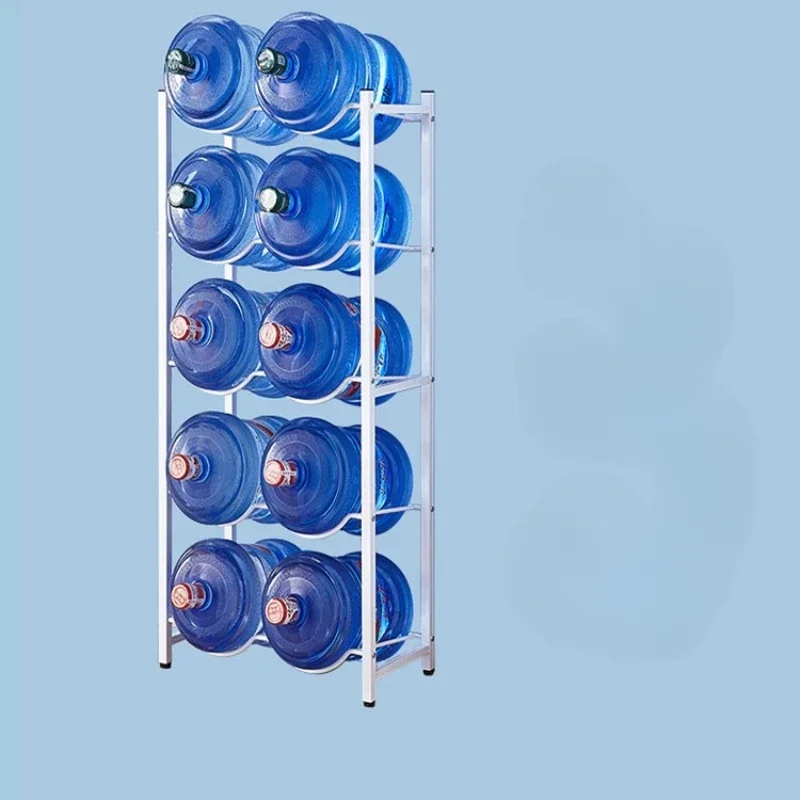 Five Layer Double Row 10 Regular Large Buckets of Purified Water and Mineral    Multiple Buckets for Storage Lves