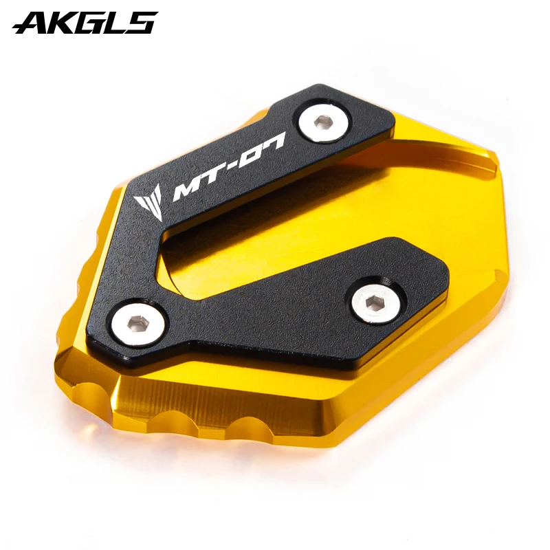 For YAMAHA MT07 MT 07 MT-07 MT09 tracer 900 /gt 700 /gt TRACER 9gt side stand extension pads enlarge stand plate expander