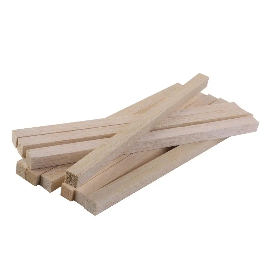 Bâtons en bois de tilleul de 20cm, fournitures artisanales pour projets de bricolage faits à la main, bloc en bois pour loisirs