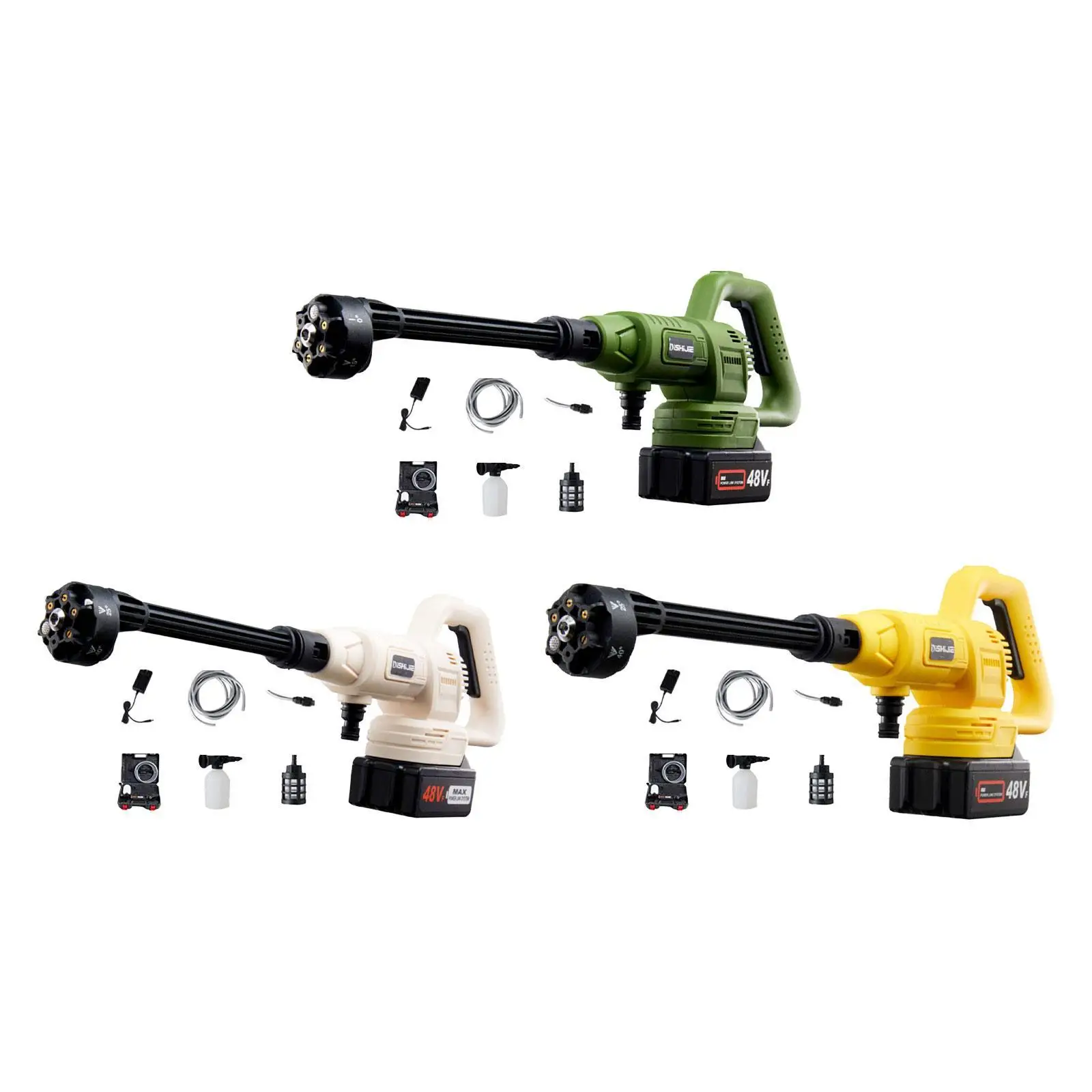 

Pressure Washer Sturdy Cordless Portable 24vf Car Cleaning Tool Power Washer for Floor Boat Wall Siding Cleaning Fence Cleaning