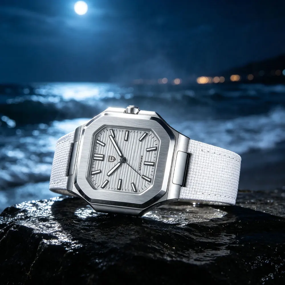 PAGANI DESIGN Top Brand Men Watch Sapphire Glass Waterproof Quartz Wristwatch Stainless Steel VH31 Luminous Gift Watches for Men view 5