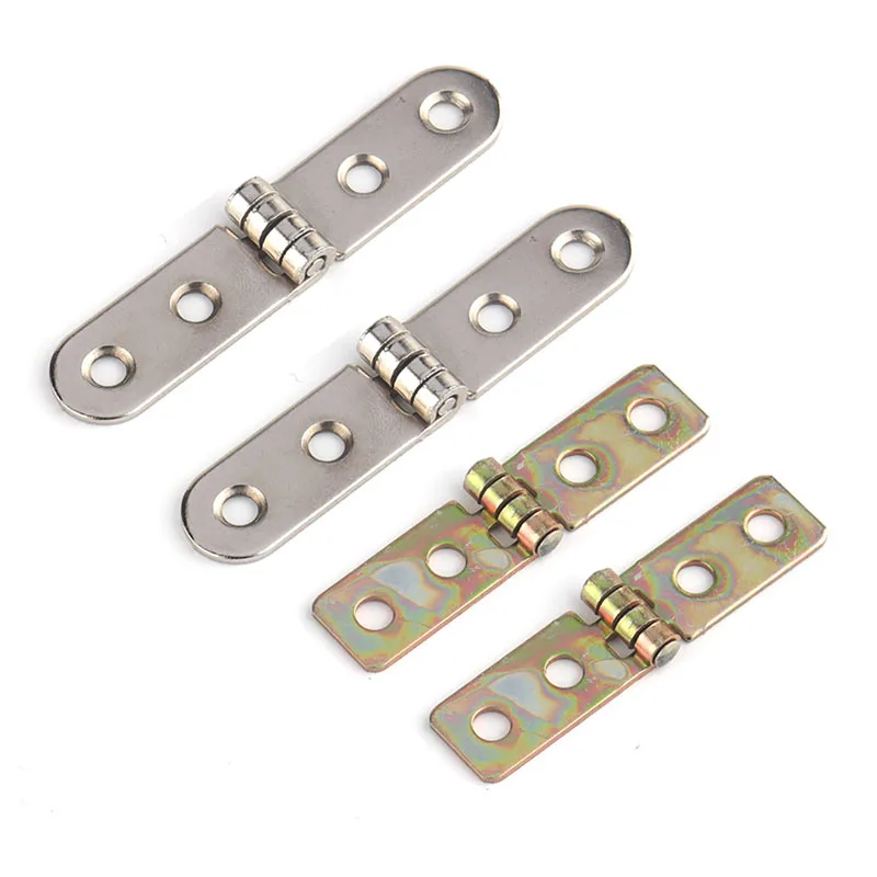 

2PCS Iron Hinge Thickened Furniture Long Round Edge Hinge Frame Hardware Accessories 90/180 Degree Connecting Piece