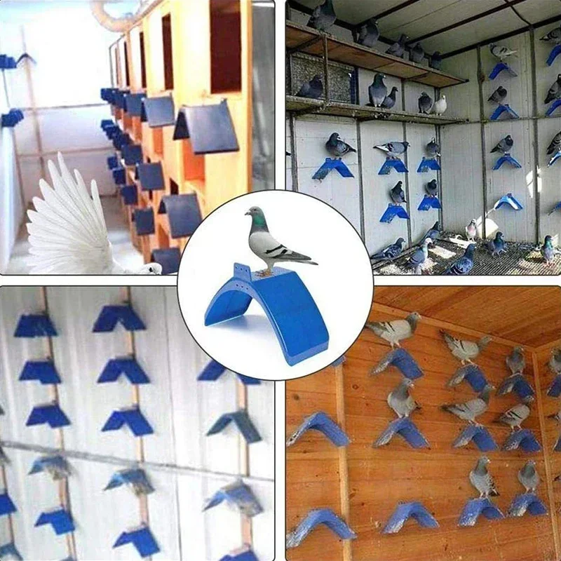 10PCS Fashion Plastic Pigeon Perch Dove Blue Rest Stand Frame Parrots Dwelling Pigeon Perches Roost For Bird Supplies