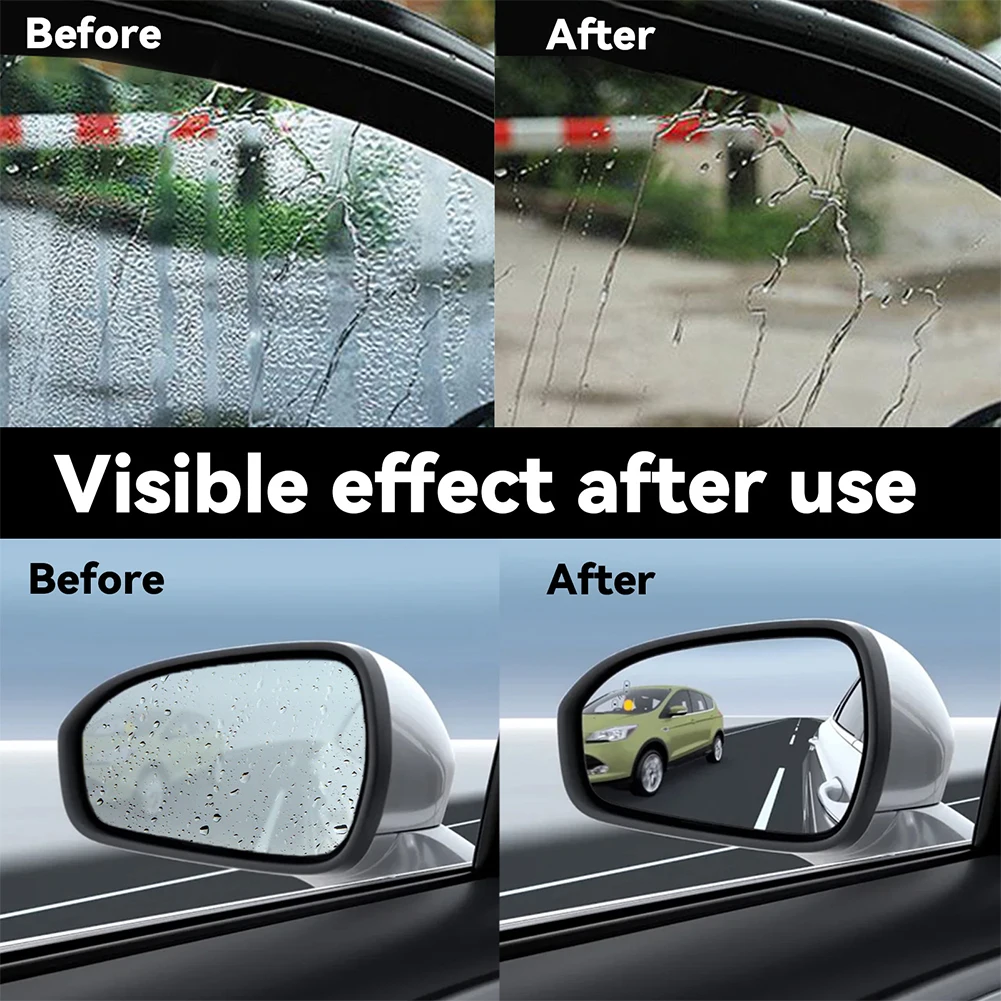 100ML Car Window Glass Film Rainproof Antifogging Revestimento Agente impermeável Revestimento Spray para pára-brisas Espelho Retrovisor