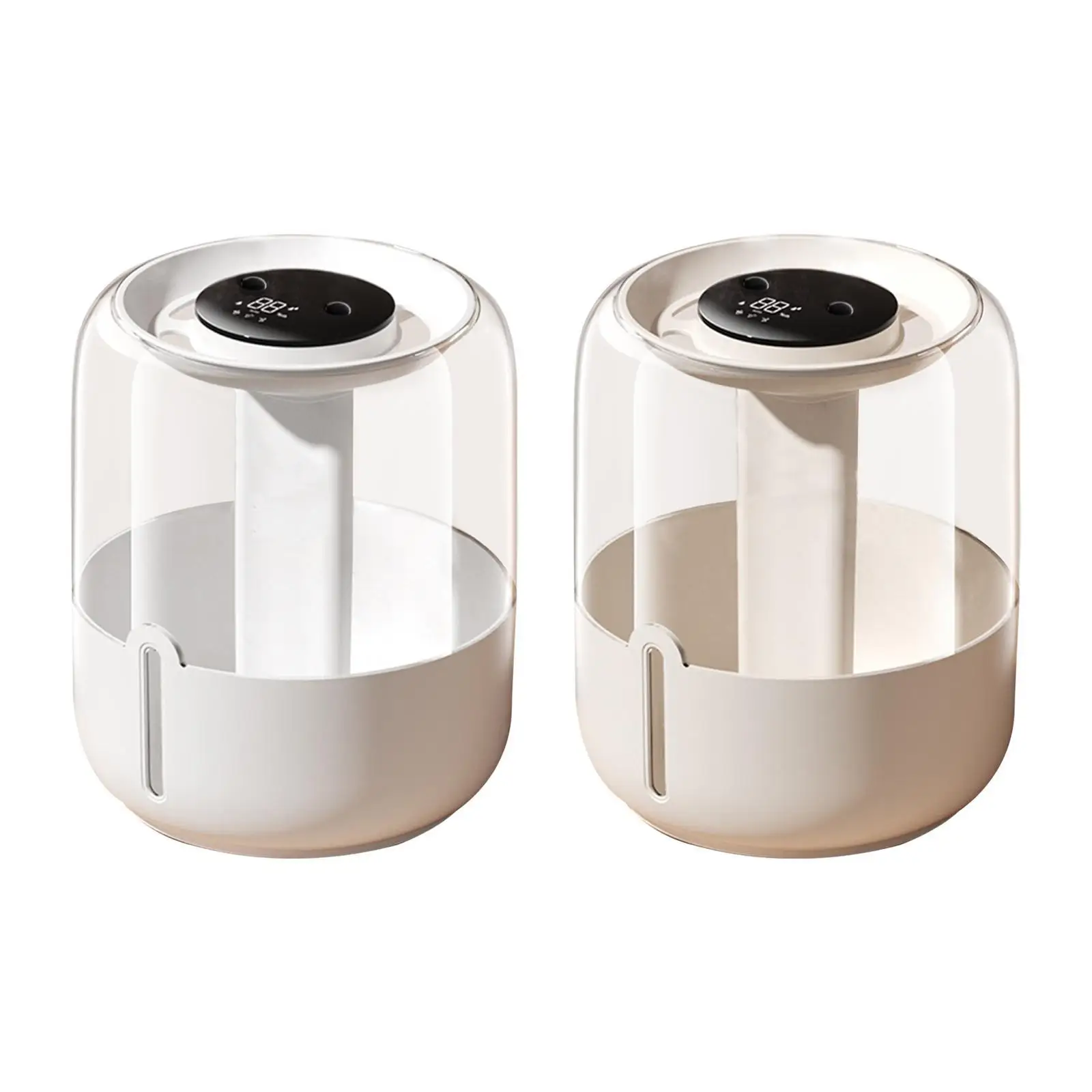 Humidificador de escritorio con luz nocturna Fácil de usar Puertos de pulverización dobles Salida de niebla fina Conveniente 3 modos de niebla ajustables para dormitorio