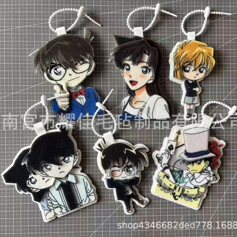 

Hot Anime Detective and Conans Series Backpack Pendent Cute Cartoon Character Creativity Exquisite Printing Key Chain Gift